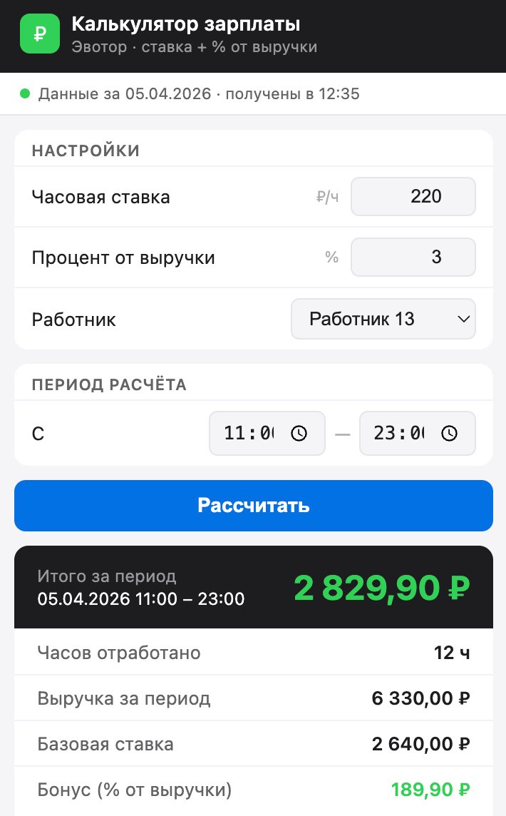 Калькулятор зарплаты